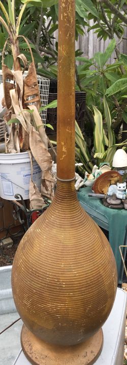 Mid Century Glass Table Lamp