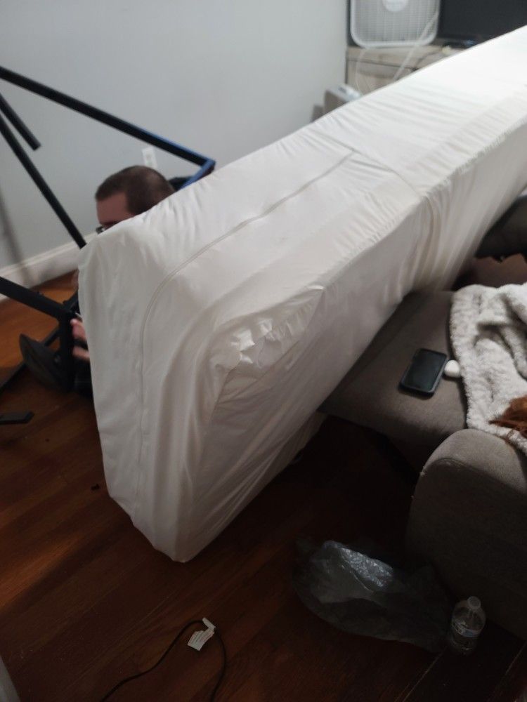 Twin XL Mattress and Platform Bed (Used 3 Months)