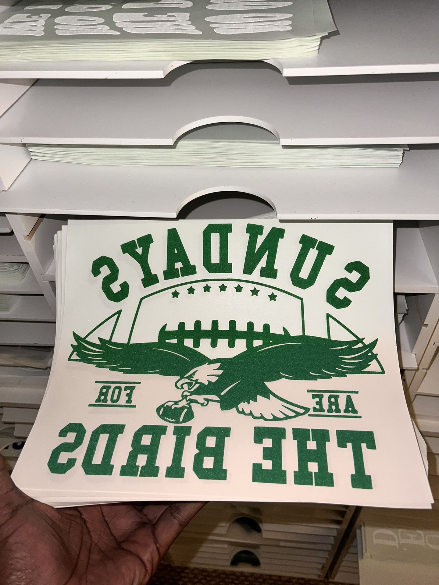 20 COUNT Philadelphia Eagles Screen Print Transfers Ready To Press!