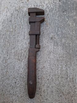 Antique vintage pipe wrench