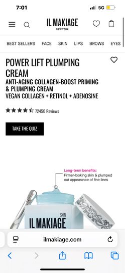 Brand new il makiage plumping cream