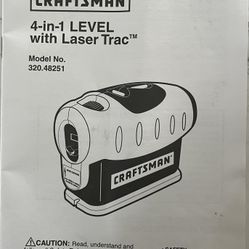 craftsman Four In One With Laser Level Track