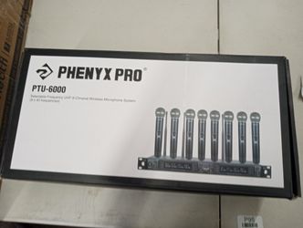 Brand New Phenyx Pro Wireless 8 Channel Microphones