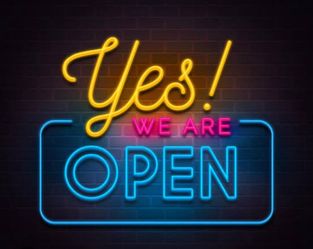 We Are Open!