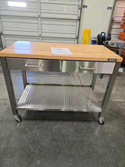 HOME Workcenter Island Table (Model #20109)  (48" W x 24" D x 37.5" H)