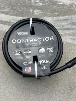 WCM Contractor Garden Hose 100ft 5/8in