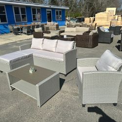 FREE DELIVERY AND INSTALLATION - Sectional Patio Outdoor Furniture (Including Chair and Table)