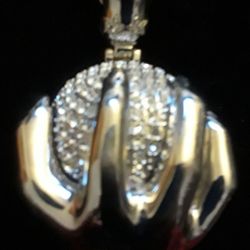 World in the palm of your hand. Stainless steel iced to the max pendant. I will include a free chain with each pendant purchased. Brand New $30.