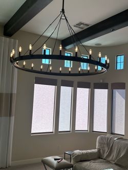 Restoration Hardware Light Fixtures for Kitchen, Dining Room and Family Room.
