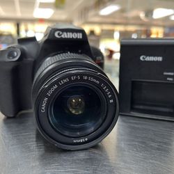 Canon EOS Rebel T100 DSLR 18MP Camera w/ 18-55mm Lens