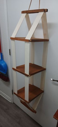 Suspended 3 tier shelves