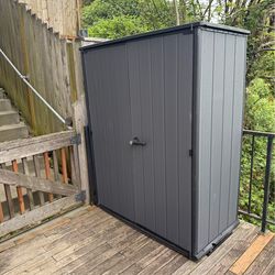 Keter Storage Shed (sturdy, weatherproof, assembled)