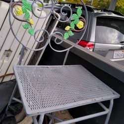 Two Beautiful Metal Chairs