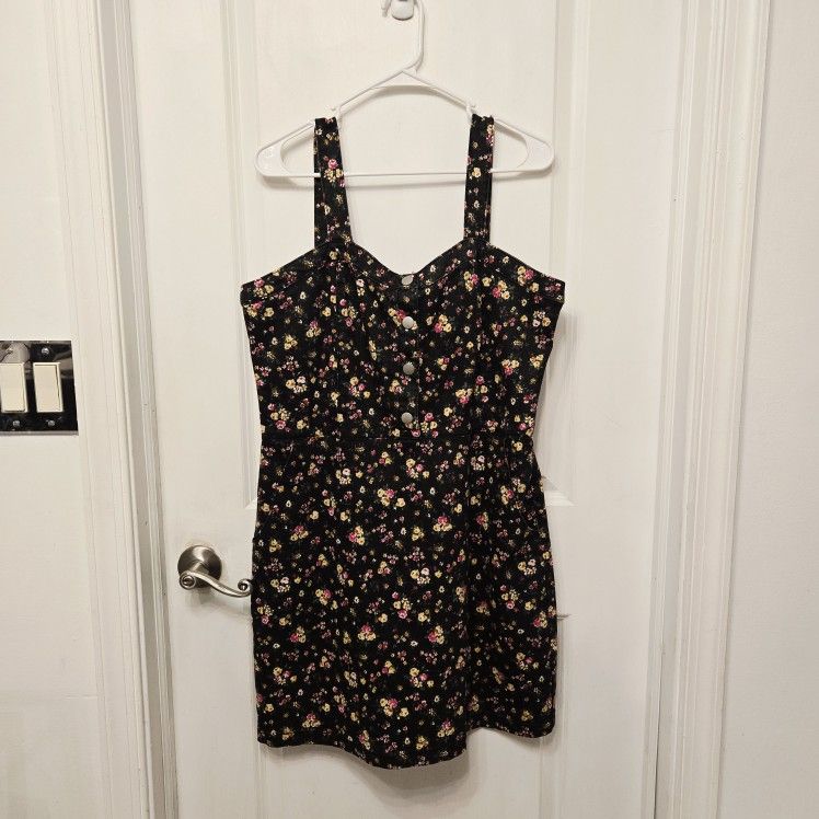 Floral Denim Dress