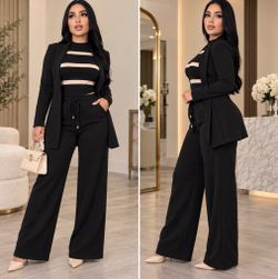 Black 3 piece set (s/m-l/xl)
