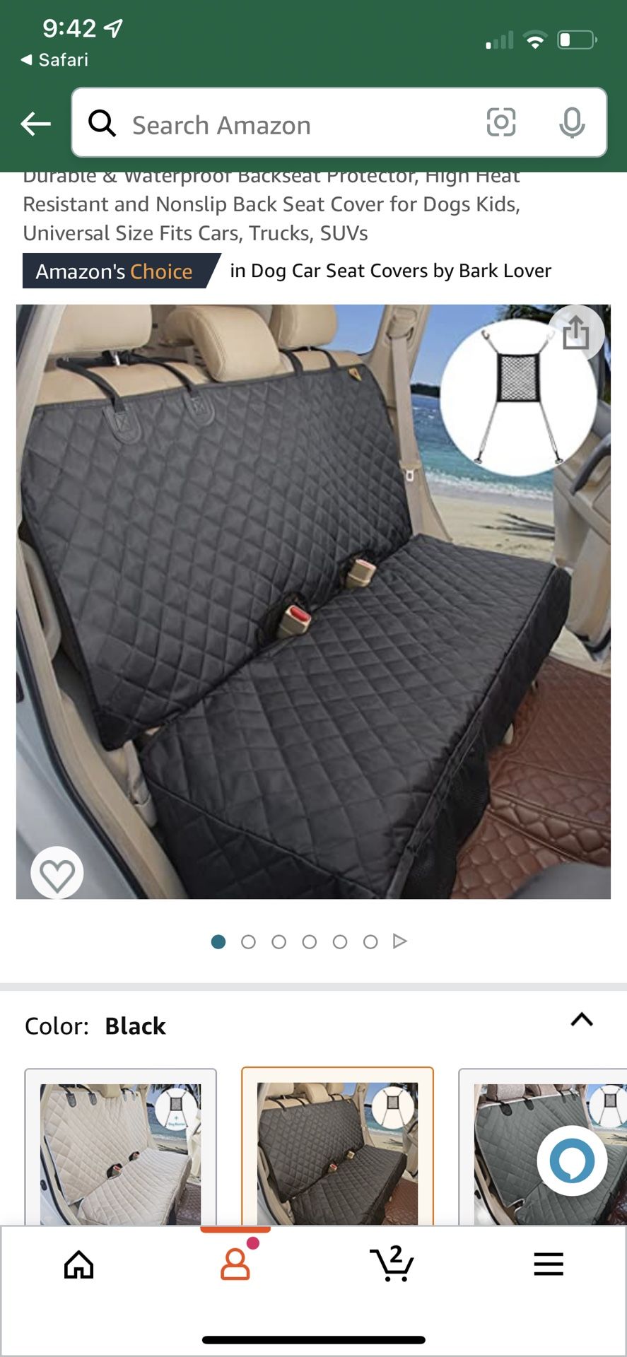 GOODESTBOI Backseat Car Cover For Pets