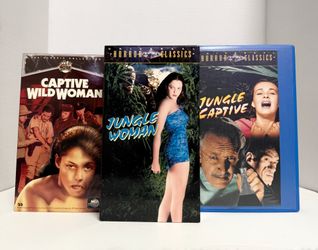 (VHS) Universal Horror Trilogy - Captive Wild Woman, Jungle Woman, & Jungle Captive