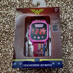 Wonder Woman LED Digital Touch Screen Wristwatch - DC Comics