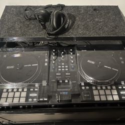 Rane One MK1 w Flight Case, Plastic Cover, and Rane One Headphones