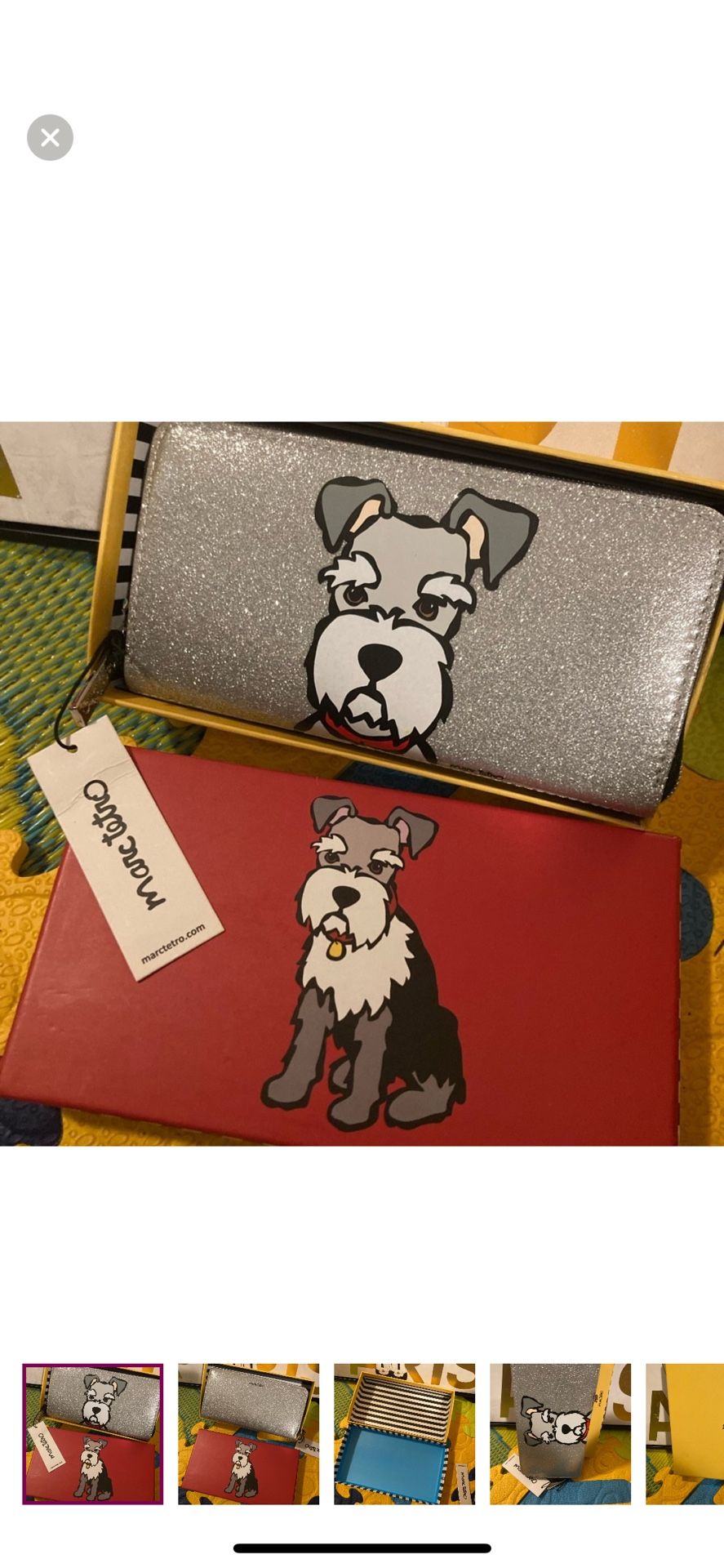 Marc Treto Silver Sparkling Doggie Wallet
