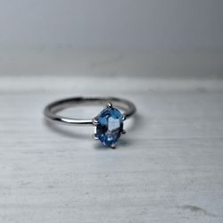 Topez Sterling Silver Ring Size 5