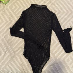 Black Fishnet body suit
