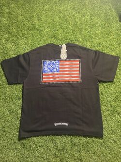 Chrome hearts, American flag black T-shirt M OR L