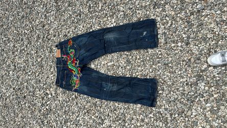 Ed Hardy jeans 38x34 2008 Embroidery