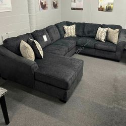 Living Room Furniture Dark Color Modular Sectional Sofa With Chaise Or Cuddler ⭐$39 Down Payment with Financing ⭐ 90 Days same as cash