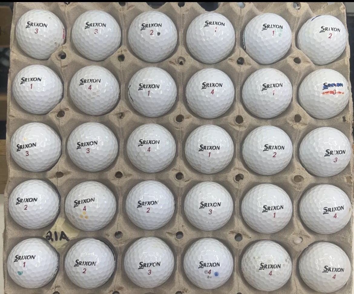 30 Srixon Z Star XV Golf Balls 4/3a Lot A21
