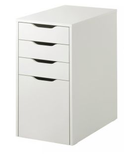 IKEA White Alex Filling Cabinet & Drawers