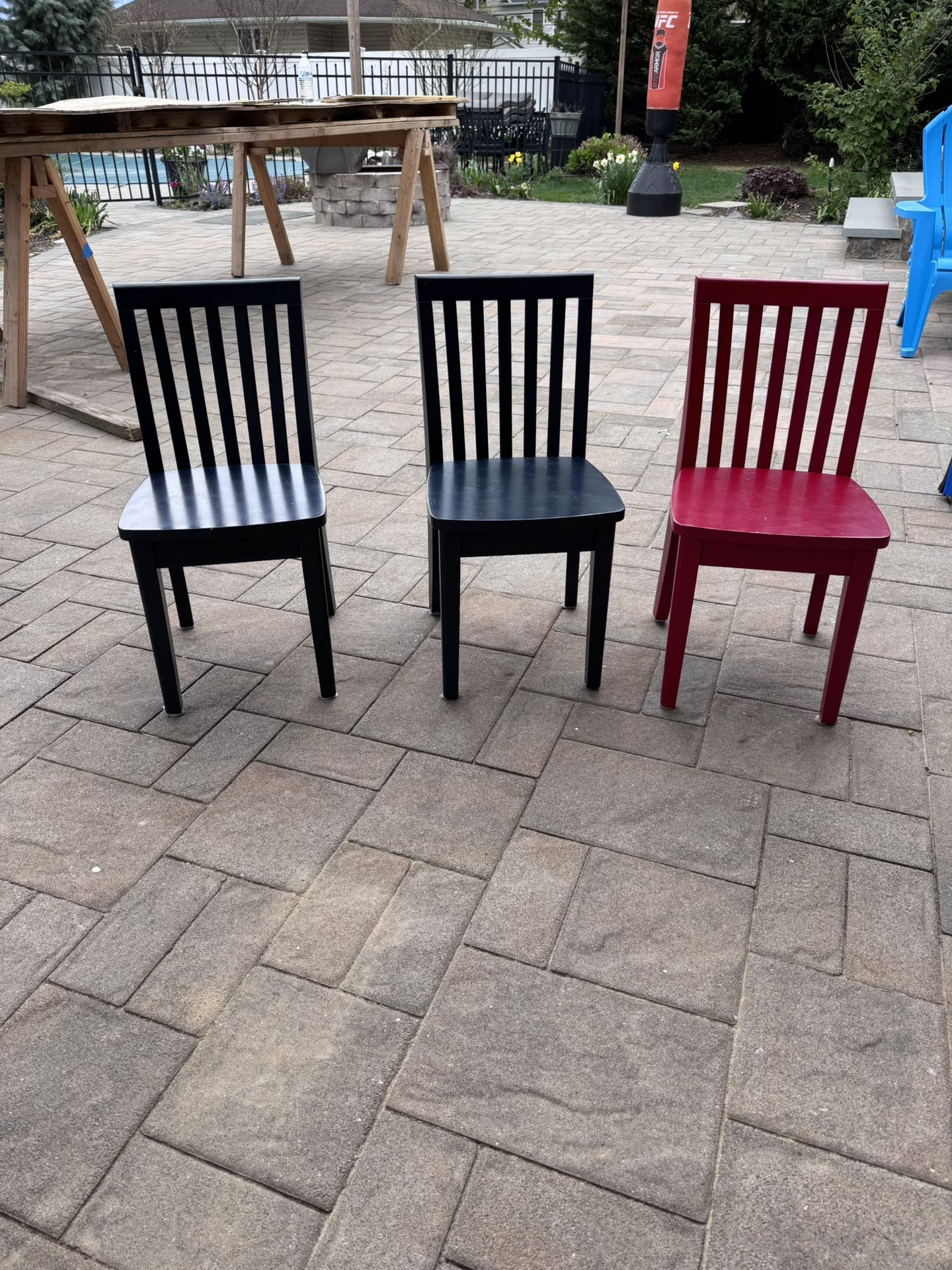 4 KIDS POTTERY BARN CHAIRS