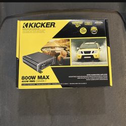 Kicker 800 watts amplifier 1 channel bass amplifier 400 RMS CXA400.1