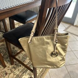 Michael Kors Gold Tote 