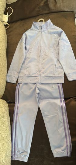 Adidas Kids Track Suit Set  purple size 6