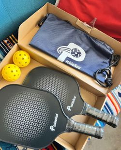 New Pickleball Rackets and Balls With Bag