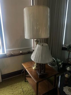 Vintage Lamps And Tables