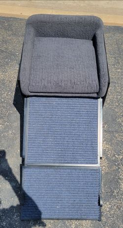 Pet Bed with Foldable Dog Ramp