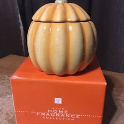 Avon Home Fragrance Collection Spice Pumpkin Pillar Candle In Box