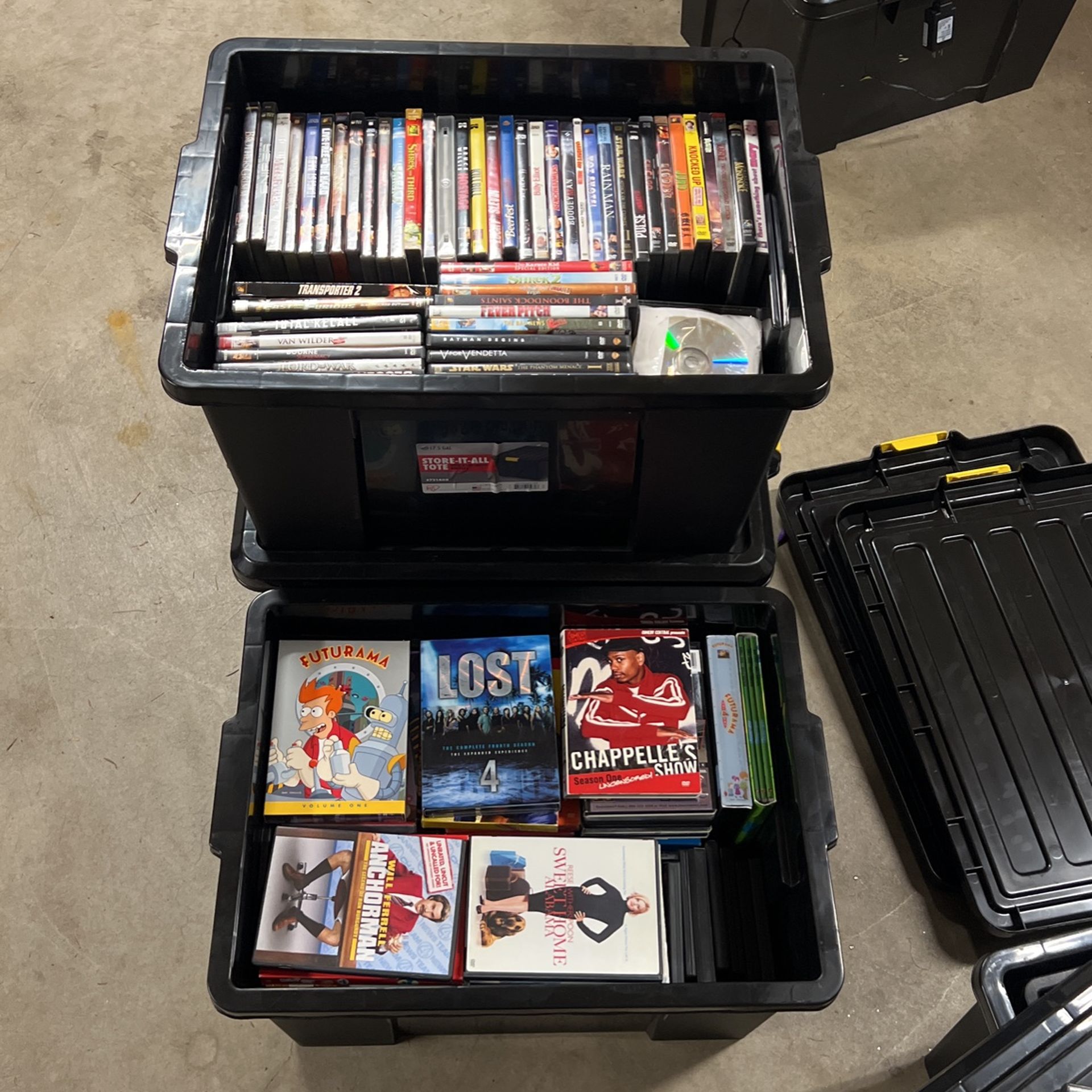 2 Totes Full Of DVDs