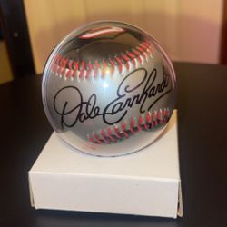 Dale Earnhardt baseball enclosed cased