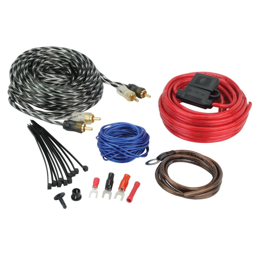 Scosche KPA12SD - 270 Watt 12-AWG Amp Wiring Kit (100% Copper Wire)