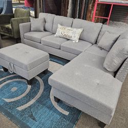 New Sectional  $699 With Ottoman 