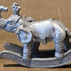 Spoontiques Pewter Rocking Horse Circus Elephant Vintage Figurine 1982 PP551