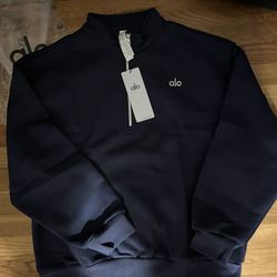 Navy Blue Quarter Zip Alo