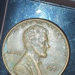 No Mint 1951 Wheat Penny