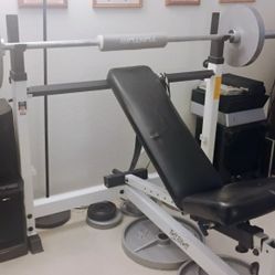 Adjustable Weight Lifting Bench Combo.