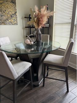 Dining set table with 4 chairs