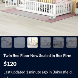 Twin Floor Bed New Sealed In Box