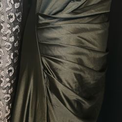 Vestido Largo Nuevo No Etiqueta Verde Size M $25!